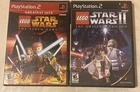 PS2 Lego Star Wars 1 and Star Wars II PlayStation 2 Bundle Lot CIB