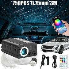 750x Twinkle Car Home Headliner Roof Ceiling Shooting Star Light Kit Fiber Optic