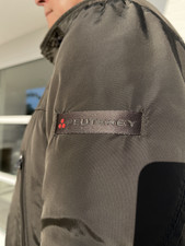 PEUTEREY Giacca/Cappotto Lusso, XL, Grigio Scuro-Marrone, Buone Condizioni, NP Euro 749