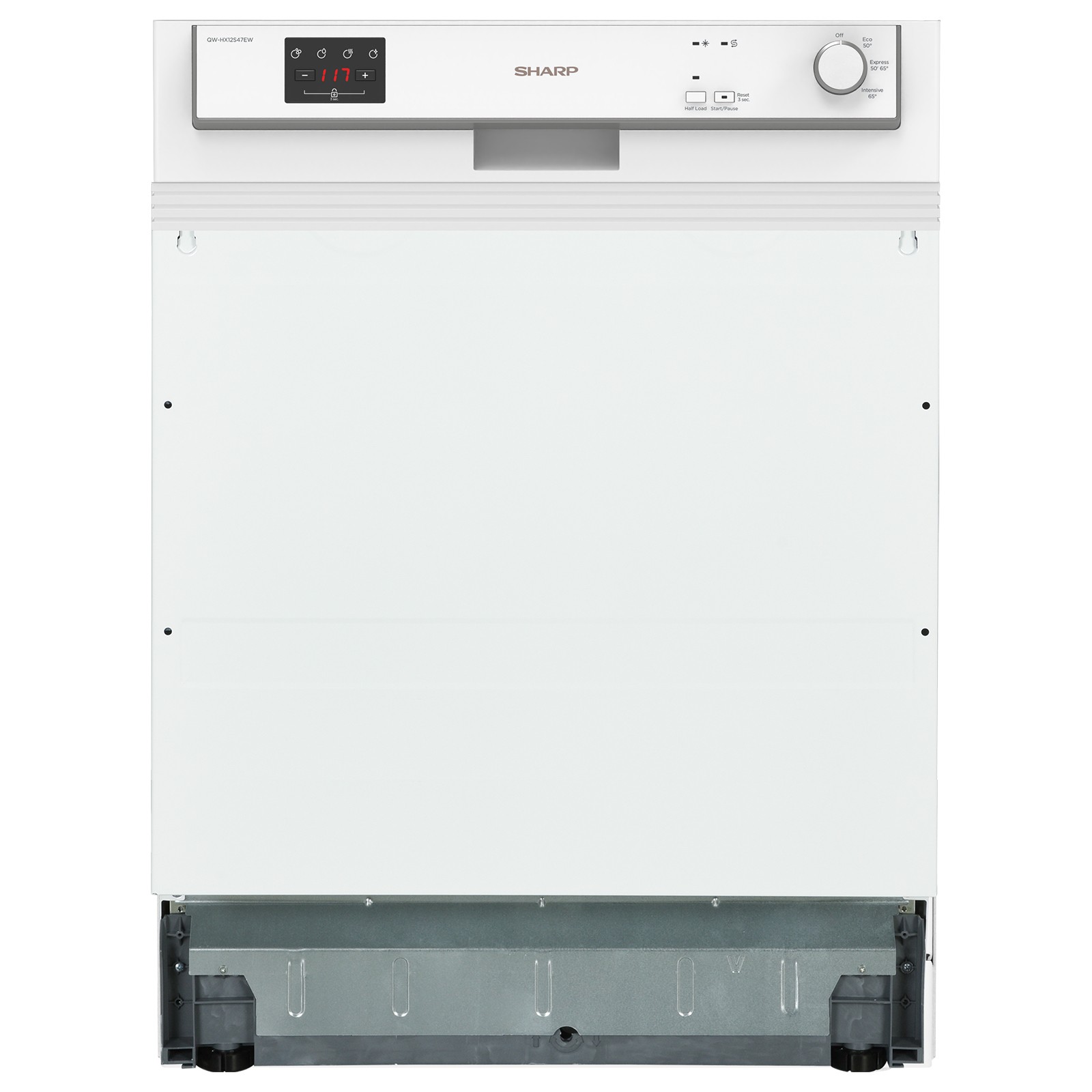 Geschirrspüler teilintegriert Spülmaschine AquaStop 60cm Display Einbau Spüler