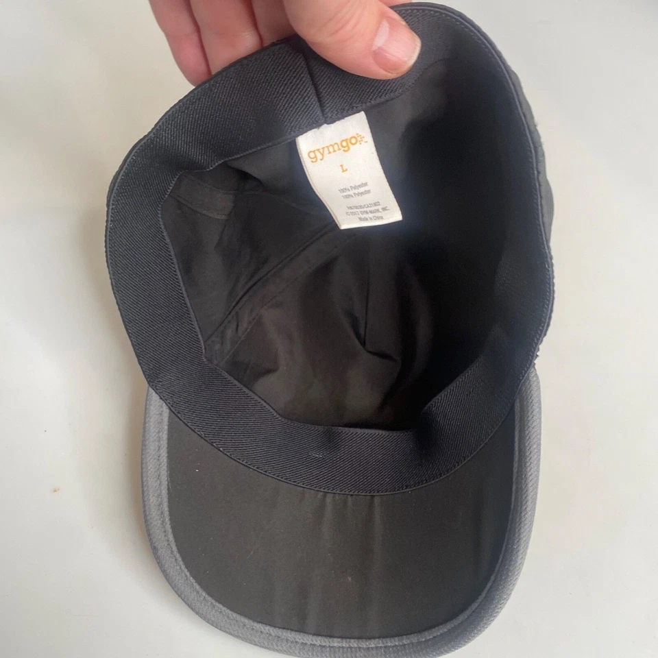 Sombrero de invierno acolchado gris Gymboree - grande para niños, espalda a presión, talla única, usado en excelente estado - Foto 3 de 4