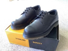 Sterling Safety Wear - Black Air Cushioned Safety Shoe Size 5