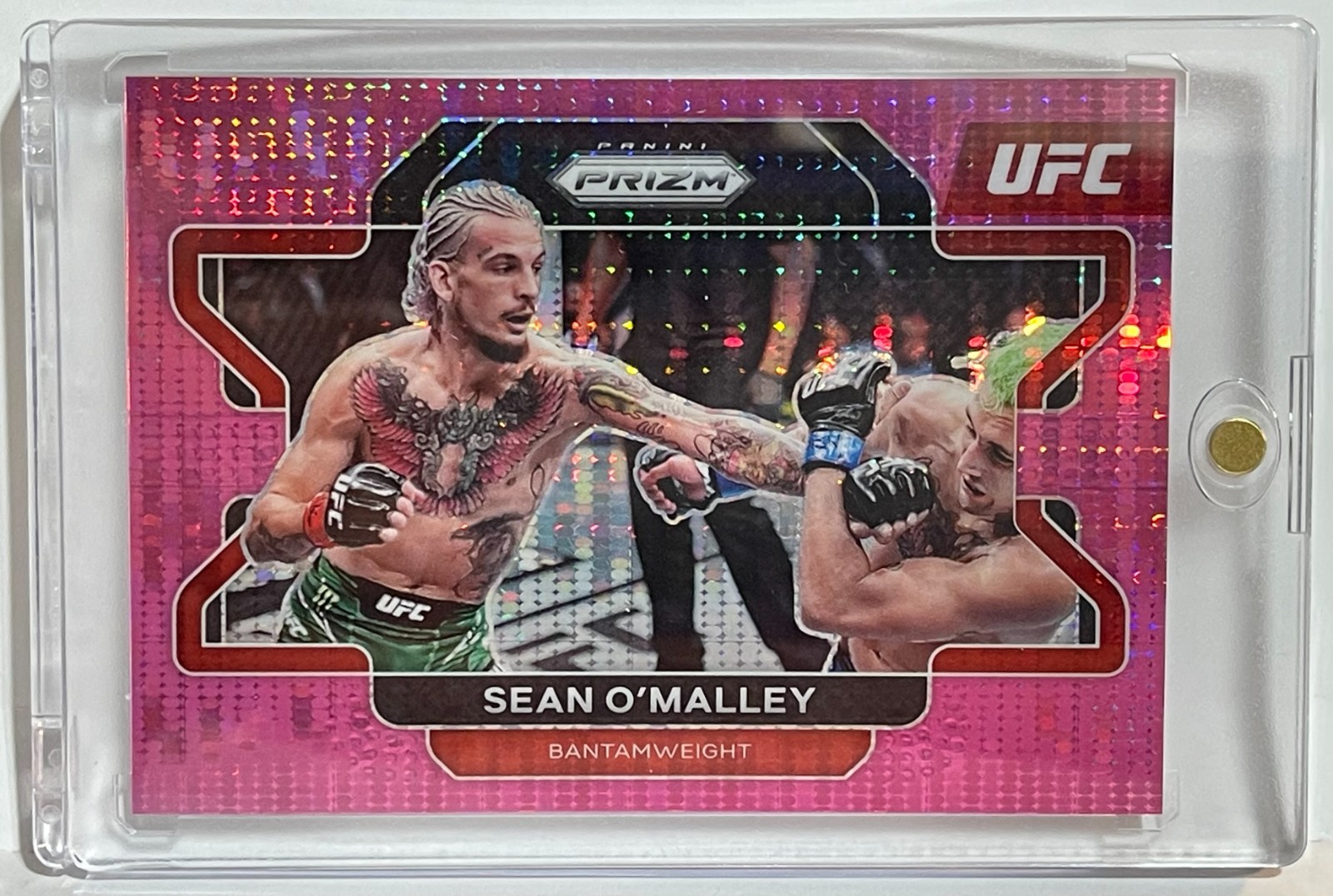 SEAN O'MALLEY 2022 PANINI PRIZM UFC PINK PULSAR 17 / 42 CARD #60