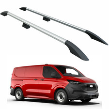 For Ford Transit Custom LWB 2023-2026 Roof Side Rails   Plus Model, Aluminum Sil