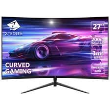 Z-Edge UG27 27" LED Curved Gaming Monitor 16:9 Full HD 200/144Hz 1Ms HDMI DP