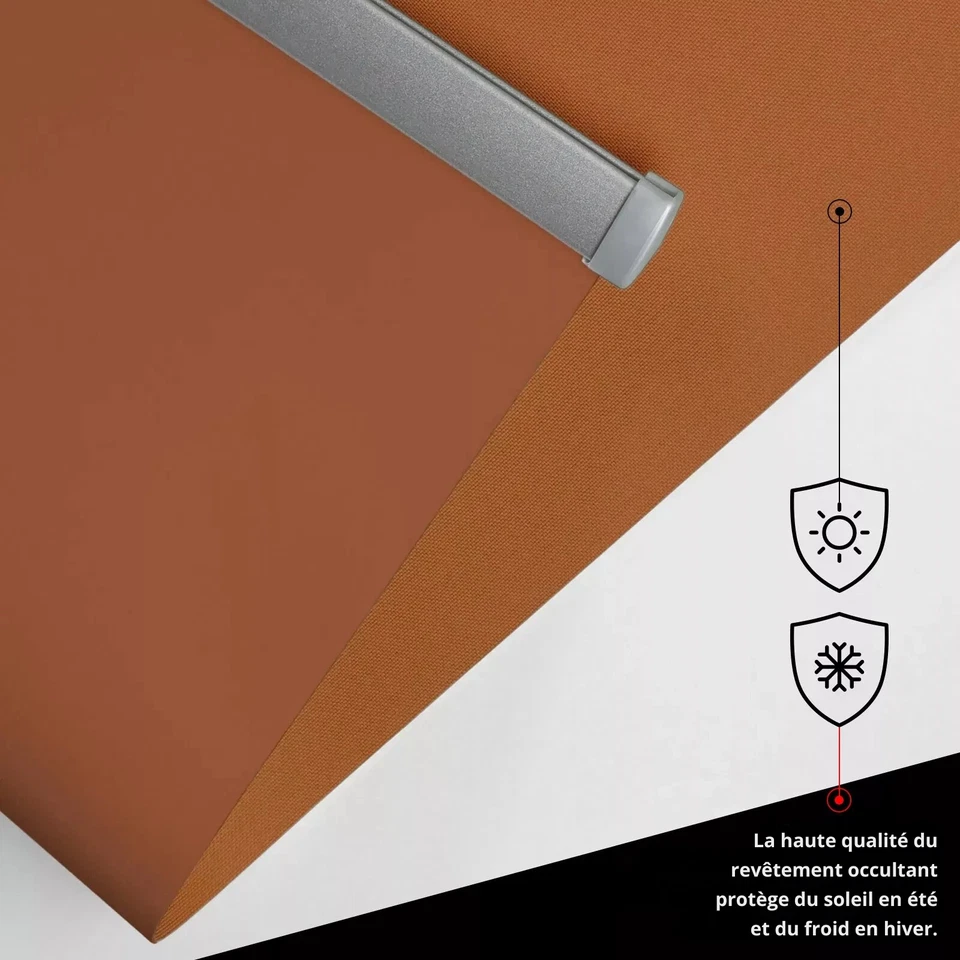 Store Enrouleur Occultant Isolement Protection Solaire Mural Plafond ROLLMAXXX® - Photo 2/4