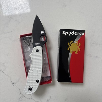 Spyderco GP Knives Exclusive Urban - White FRN - Black DLC Rex 45
