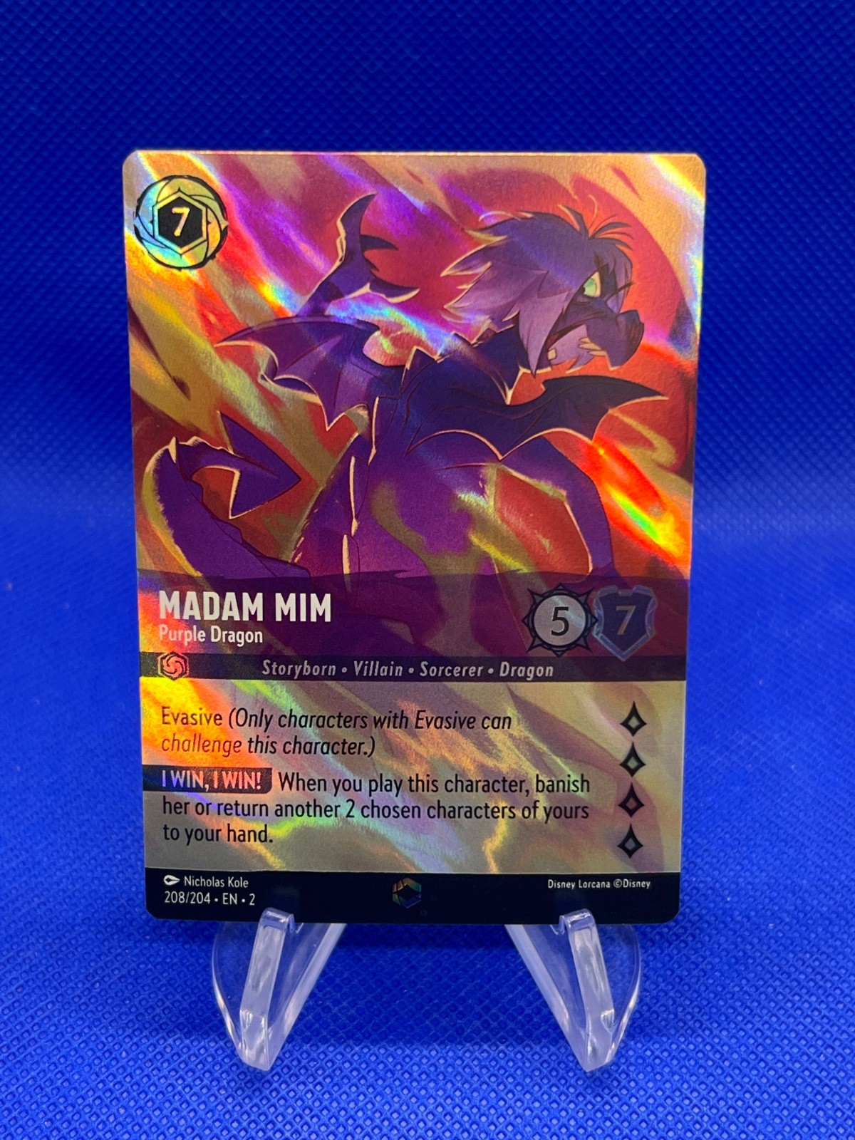 Madam Mim - Purple Dragon 2023 Rise of the Floodborn #208/204 Enchanted  (Alternate Art) Price Guide - Sports Card Investor