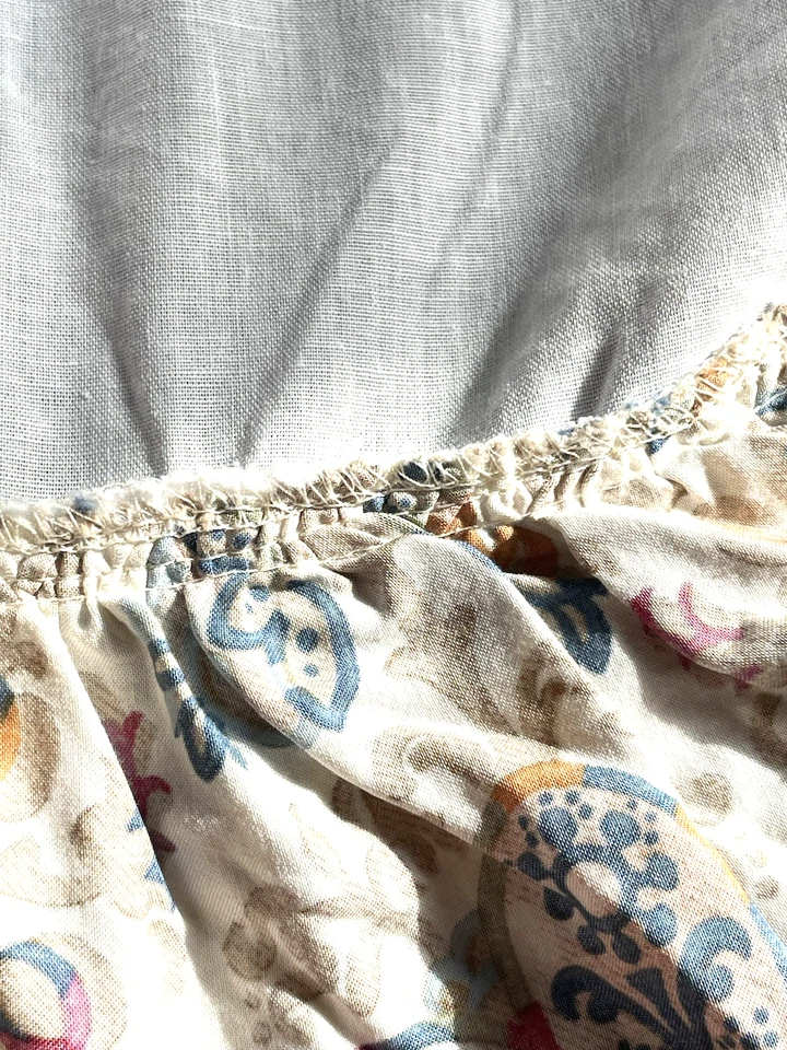 Ralph Lauren Chaps COMPLETO Falda de Cama Plumero Icónico Floral Algodón Terroso 58x78" Foto 4 de 4