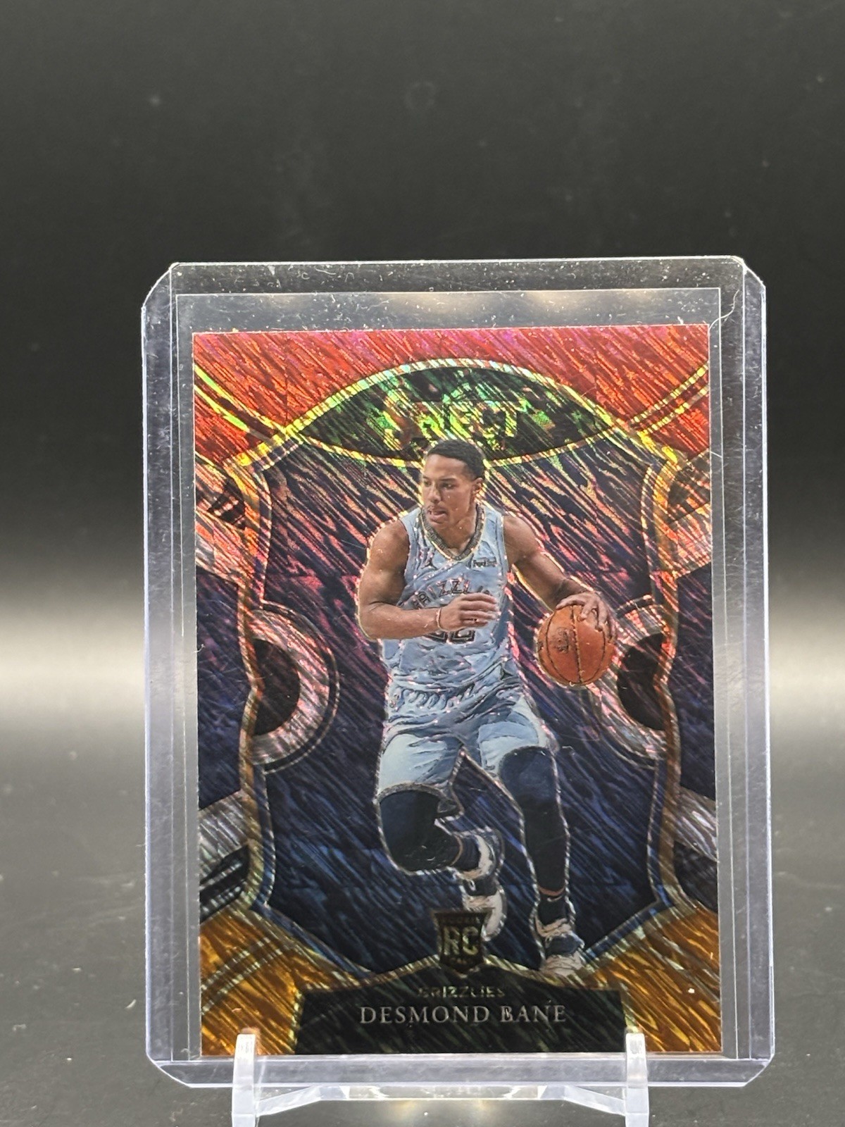 2020-21 Panini Select #90 Desmond Bane Red White Orange Shimmer