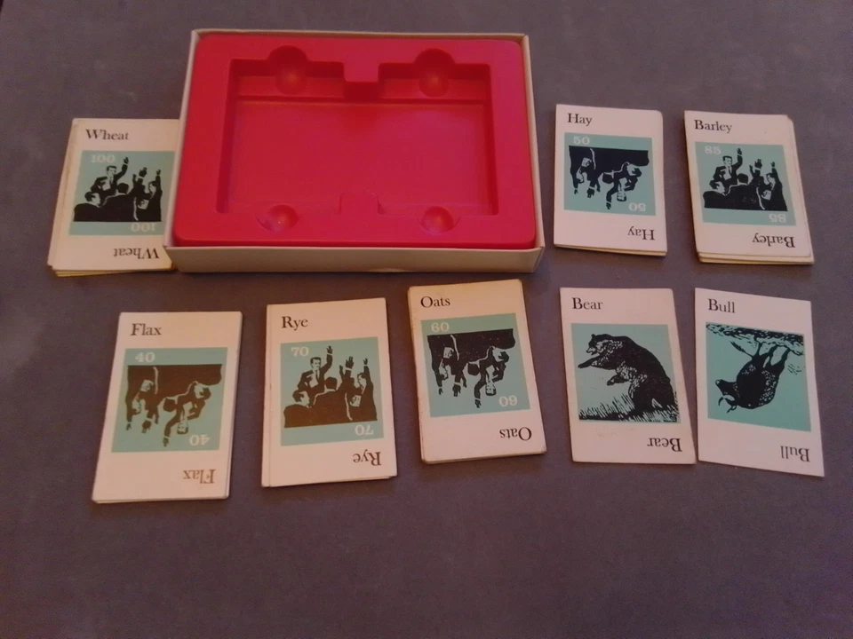 🎲 Vintage Pit Card Game 100% Complete Bull and Bear Palitoy - Image 3 of 4