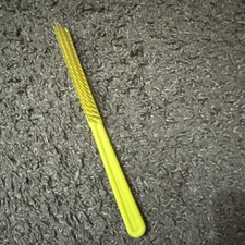 Vtg Tupper! 8" Yellow 436-3 Teaser Hair Comb Brush  Teasing 