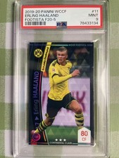 2019-20 Panini WCCF FOOTISTA Erling Haaland Dortmund Rookie Card RC PSA9 MINT. rookie card picture