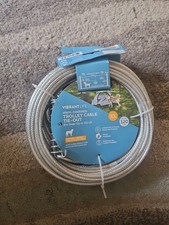 60ft 120lb Dog Vibrant LifeReflective 10ft Trolley Runner Cable Tie Out