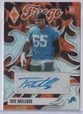 Tate Ratledge RC Auto 2025 Panini Phoenix Fuego Autograph Lions Rookie