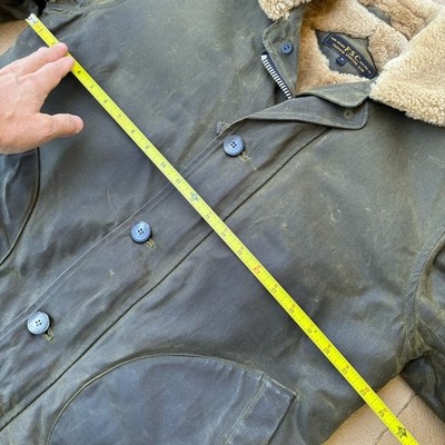 FSC Freemans Sporting Club N1 Deck Waxed Jacket Shearling Lined