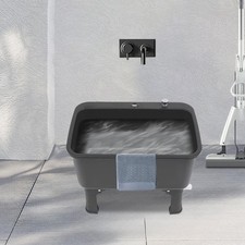 Floor Mop Sink Kit, Freestanding Mop Bucket, PP Mop Sink, Rectangular Mop Basin