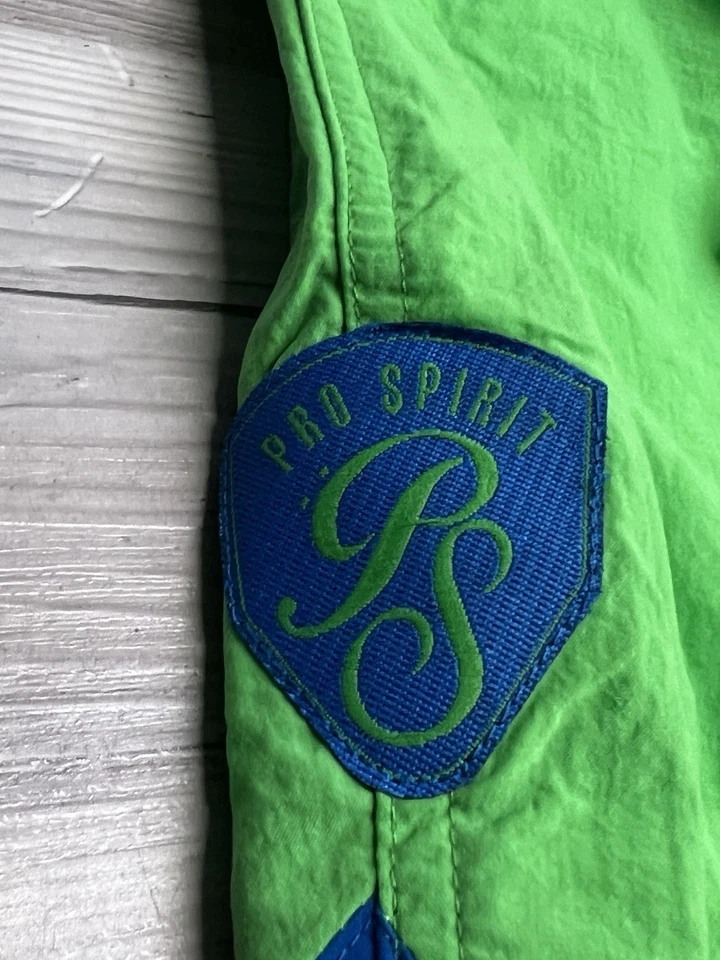 Bañador de playa vintage verde lima Pro Spirit talla mediana para hombre Foto 3 de 4