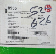 Nidec / US Motors 8955 Direct Drive Fan & Blower Motor – OEM HVAC Replacement
