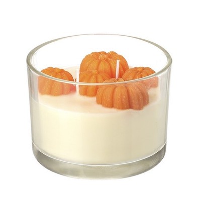 Herbstkerze Wohndeko Spiced Pumpkin & Patchouli Duftkerze Geschenk verpackt 