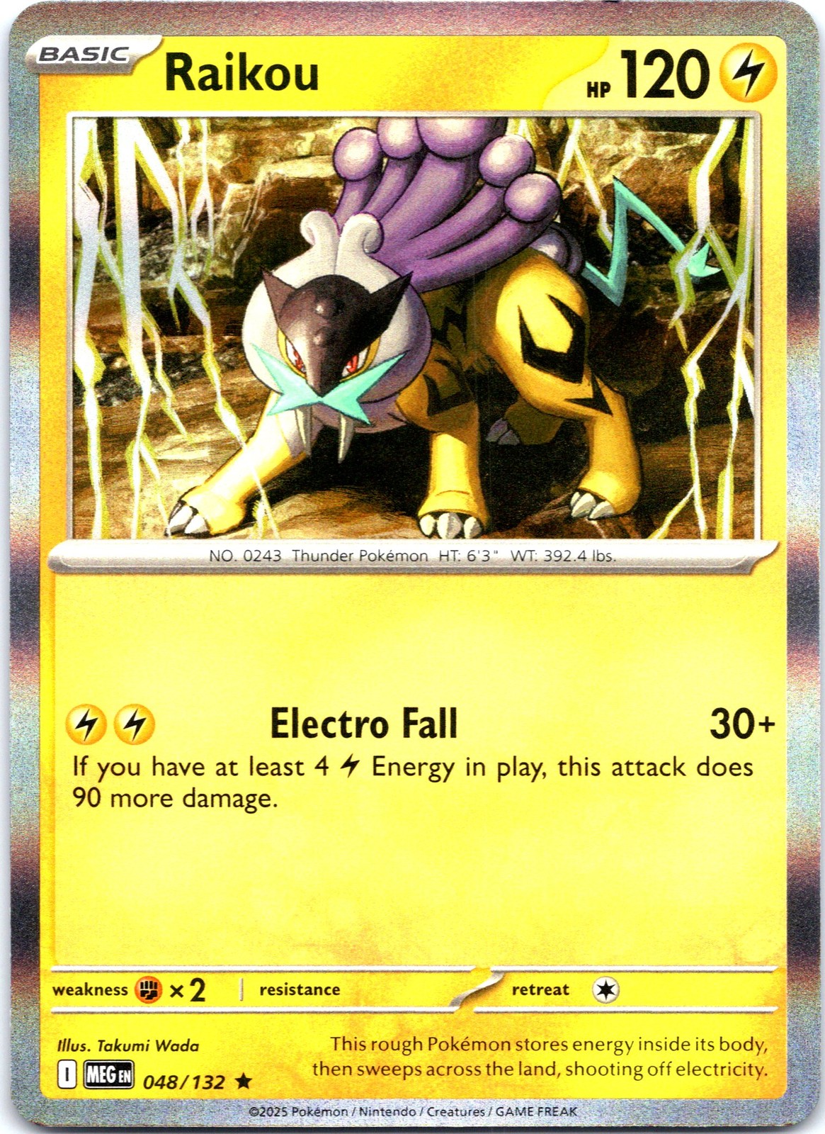Raikou Rare ME01: Mega Evolution 048/132 NM