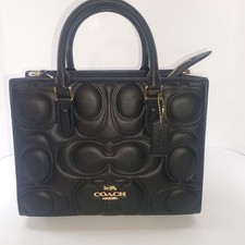 Coach Maggie Small Tote Bag In Signature Leat...