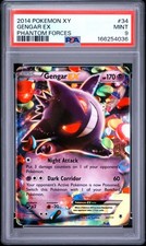 2014 Pokemon Phantom Forces Gengar EX 34/119 Holo PSA 9 on eBay