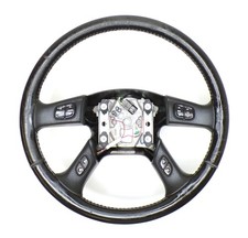 Chevrolet Gmc 03-06 Tahoe Suburban Yukon Escalade Steering Wheel Black Leather