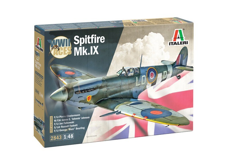 Maquette Spitfire Mk.IX Italeri en plastique injecté haute fidélité pour collectionneur