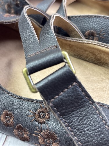Taos Brown Wish Embroidered Leather Maryjane Ballet Flats Comfort Shoes US 6.5 - Picture 13 of 16
