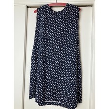 Uniqlo Paul and Joe 100% Cotton 12 Year Old Girls Cute Blue Floral Summer Dress