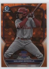 2023 Bowman Chrome Draft Sapphire Edition Orange 21/25 William Bergolla 0o48