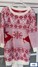 Ugly Christmas Sweater Reindeer Rudolph x-mas Santa Holiday Deer M Medium NEW