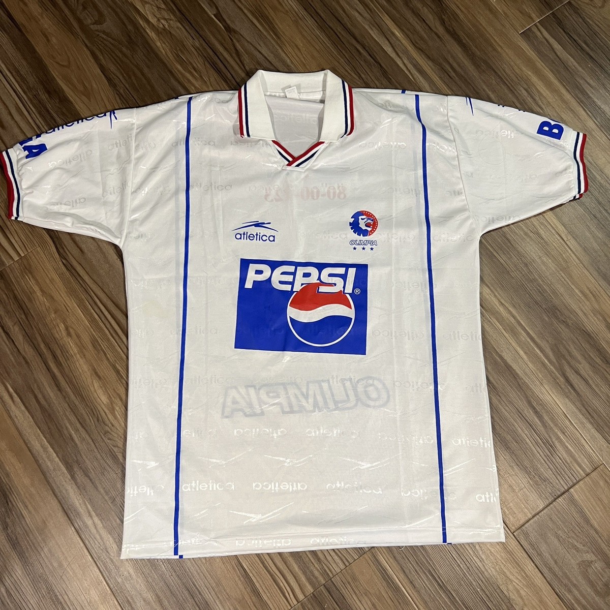 Vintage Nike Olimpia Soccer Jersey Size Large White Honduras Pepsi