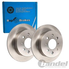 2x RAP BREMSSCHEIBEN 239mm VOLL HINTEN passend für HONDA ACCORD CIVIC CRX INTEGR
