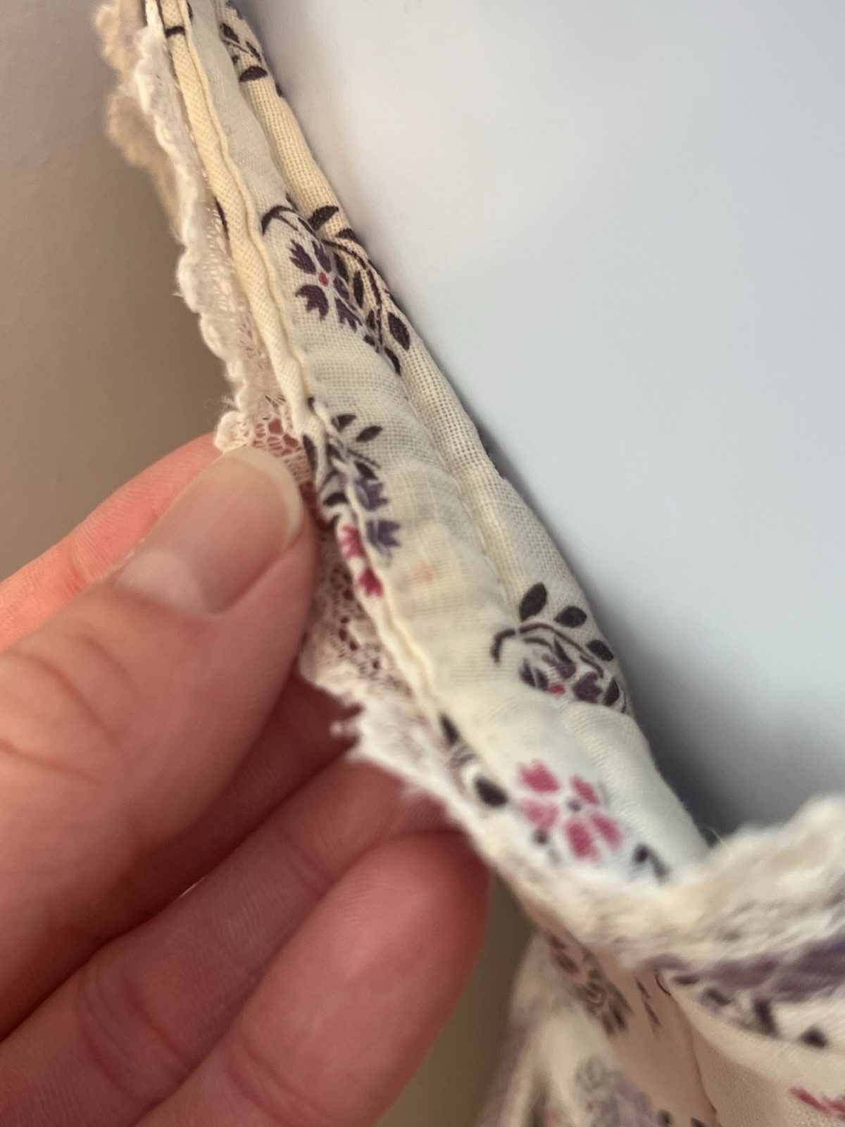 Rare Gunne Sax Prairie Corset Style Sleeveless Sundress In Purple Floral Size 7