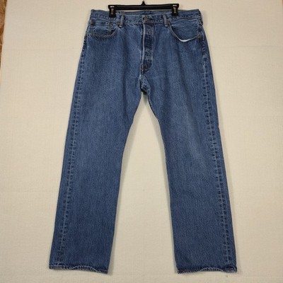 Levi Strauss & Co. Levi's 501 Men's Jeans Blue Button Fly Denim Pants 38x30