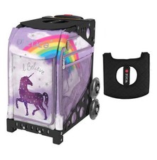 Zuca Sport Bag - Unicorn 2 with Black/Pink Seat Cover Black Non-Flashing Wheels