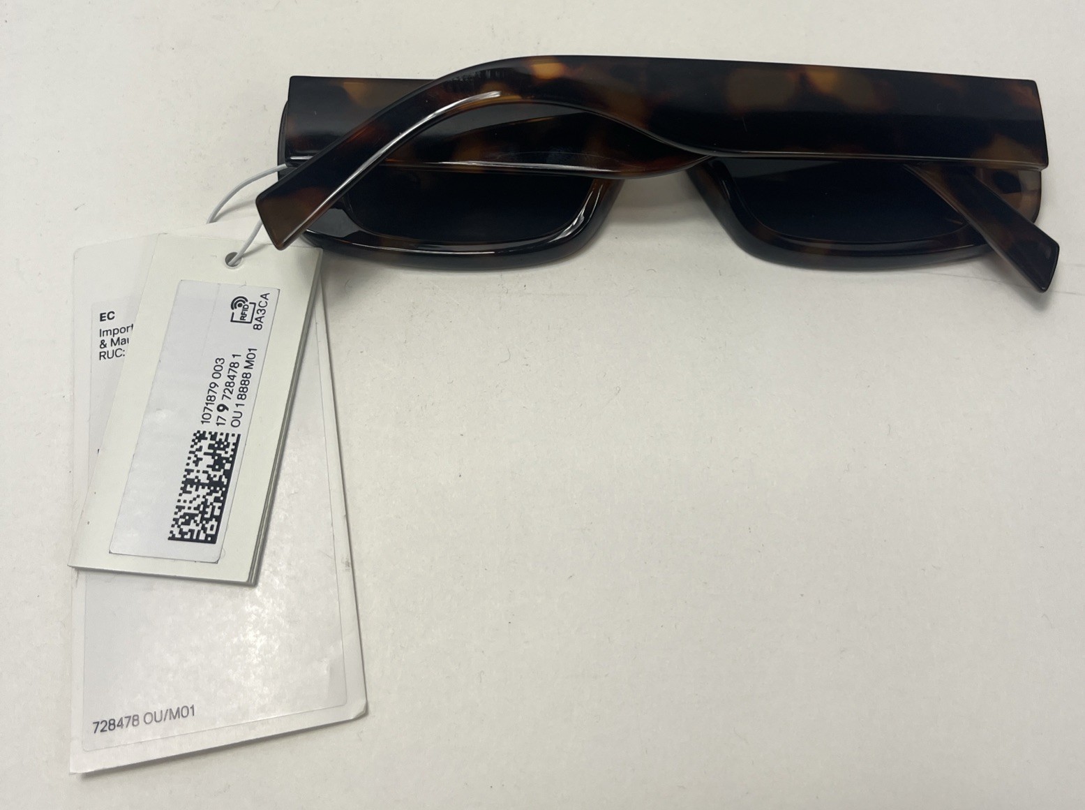 H&M Womens Rectangular Tortoise Shell Sunglasses … - image 7