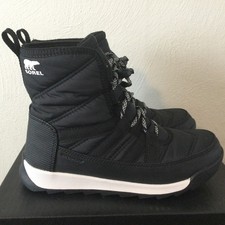 Sorel Youth Whitney II Short Lace Waterproof Boots Kids Size 3 Black