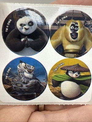 Kung Fu Panda Sticker Sheet Po, Monkey, Tai Lung