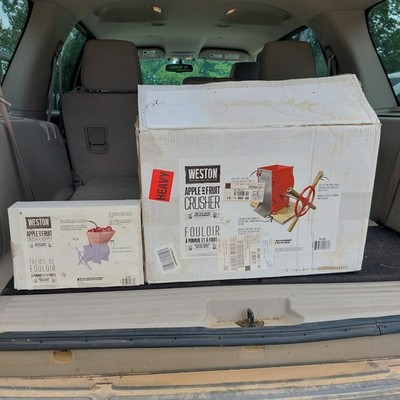 Weston Apple And Fruit Crusher 05-0201 Plus Hopper Cider Making