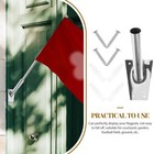 CAXUSD Support De Mât De Drapeau De Voiture 53 Cm Acier Inoxydable Ventouse, Fixation Sans Perçage Pour Véhicule, Porte-Flag En INOX Ajustable Sécurisé Pour Usage Extérieur Et Parade - 4