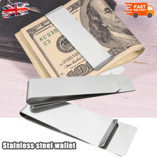 Premium Stainless Steel Money Clip Slim Wallet Card Cash Holder for Men Gift