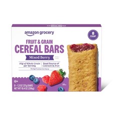 Mixed Berry Cereal Bars, Fruit Grain, 1.3 Oz, 8 Count Pack