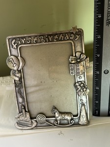 Baby’s First Birthday Silver Picture Frame