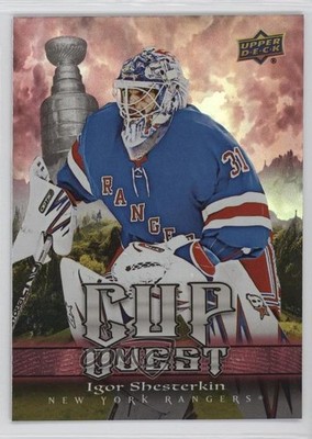 2025-26 Upper Deck Series 1 Cup Quest Red /199 Igor Shesterkin #CQ-4 1po5
