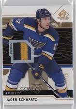 2018-19 SP Game Used Gold Spectrum Premium Material /25 Jaden Schwartz #42 n1u