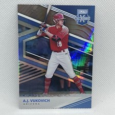 2020 Panini Elite Extra Edition #126 A.J. Vukovich Blue RC SP 36/249