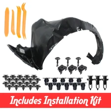 Front Driver Side Fender Liner w/ Clip Kit For 2010-2015 Toyota Prius TO1248158